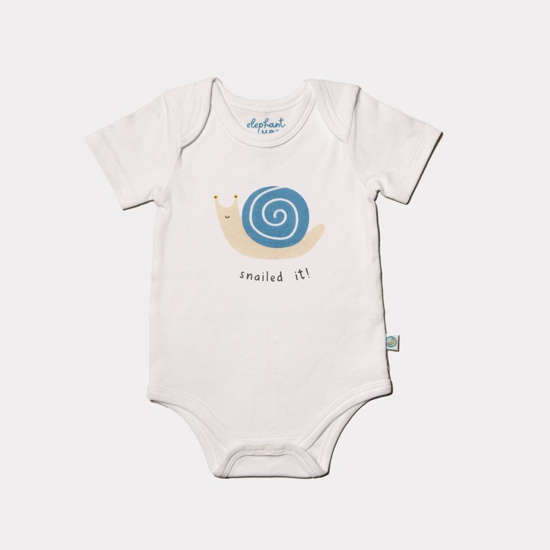 Grow With Me-short Sleeved Onesie - Snailed It!