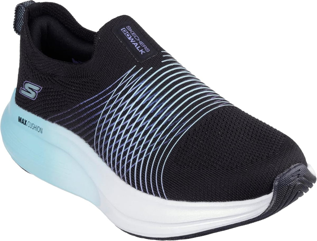 Go Walk Max Walker Sally Sneaker - Black/Aqua