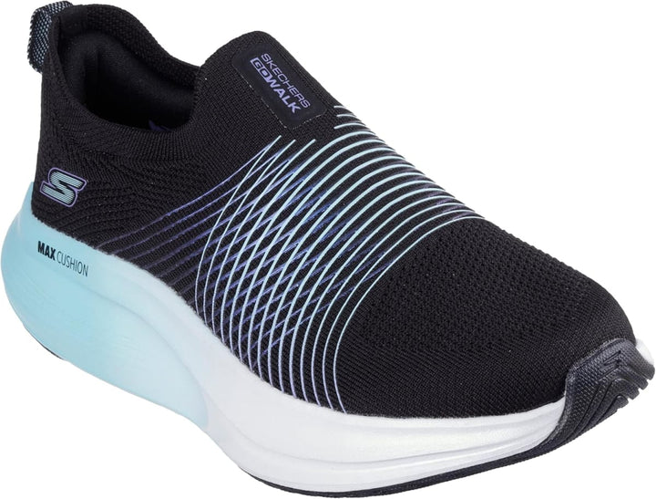 Go Walk Max Walker Sally Sneaker - Black/Aqua