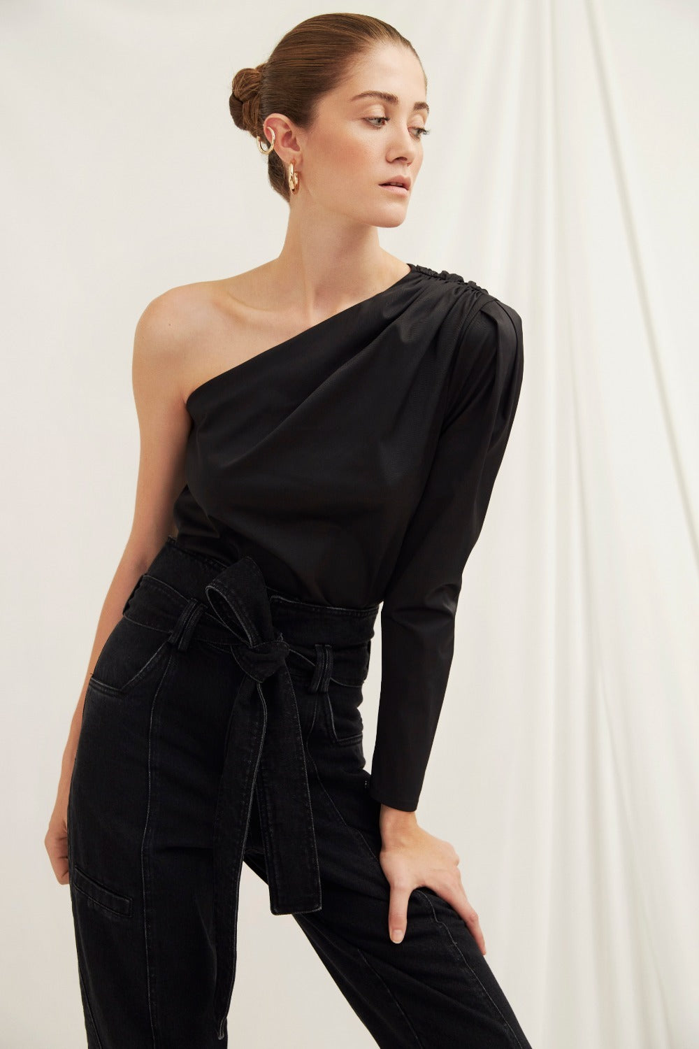 Jacky Cotton Top - Black