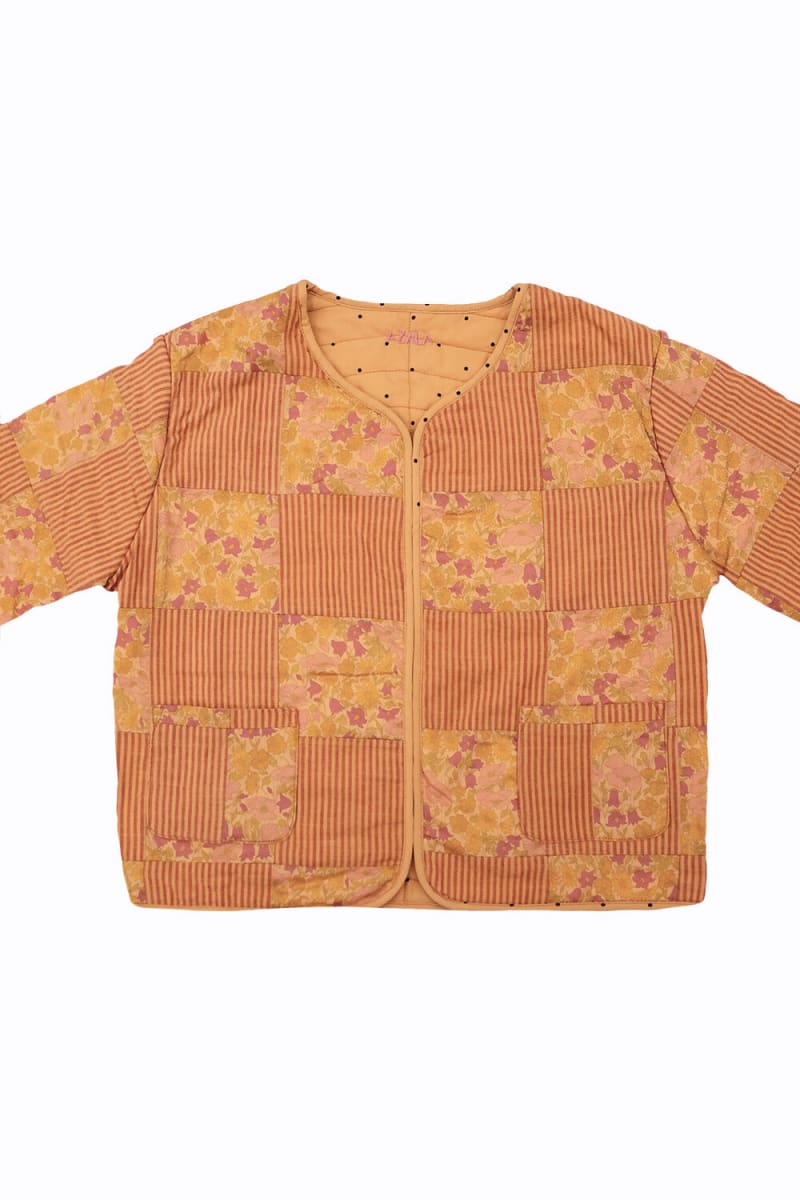 Children's Salmon Patchwork Liberty Jacket
