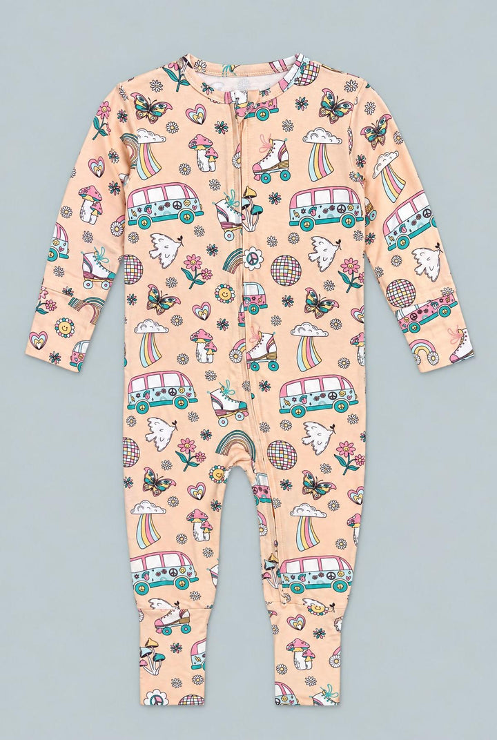 Retro Roller Skates Convertible Romper - Groovy Skates