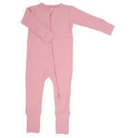 Convertible Romper - Pink Icing Ribbed