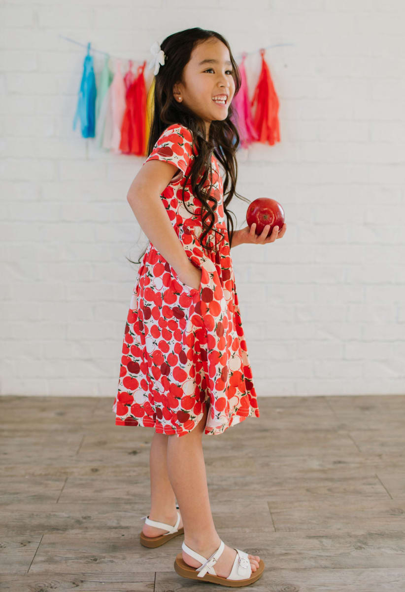 Classic Twirl Dress - Apple