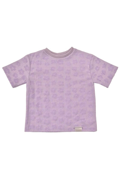 Oversize T-Shirt - Lavender Macaron Flowers