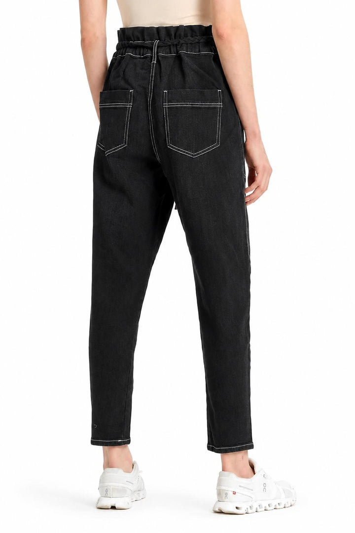 Harlow Paperbag Pants - Black