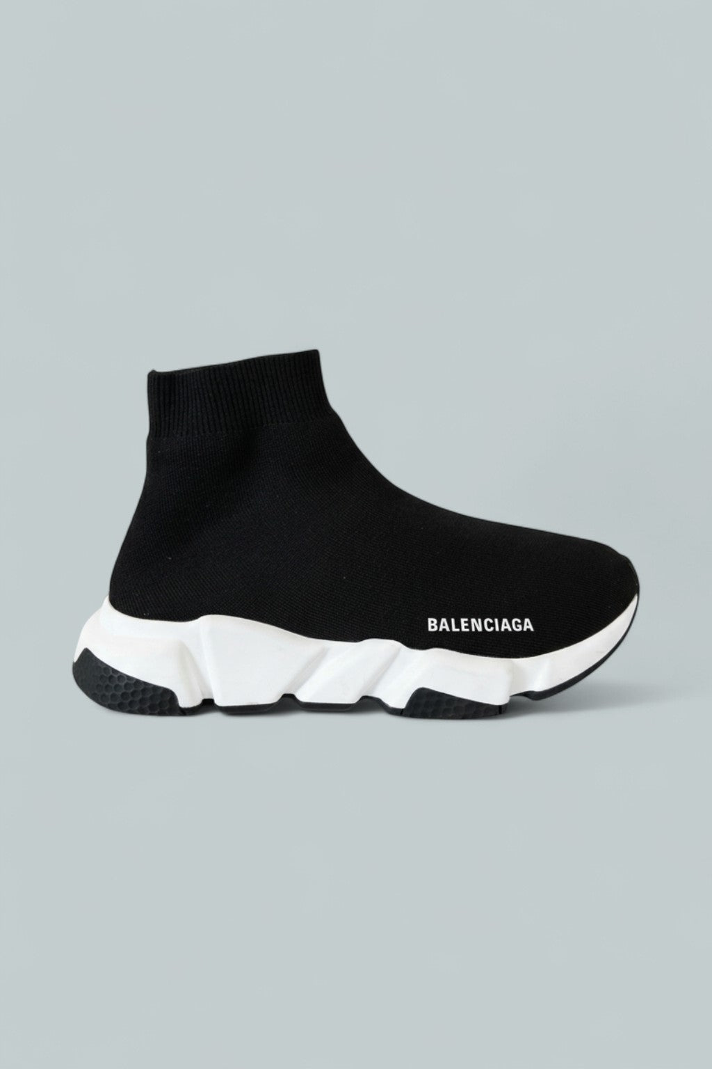 Women's Speed Knit High Top Sneakers - Black