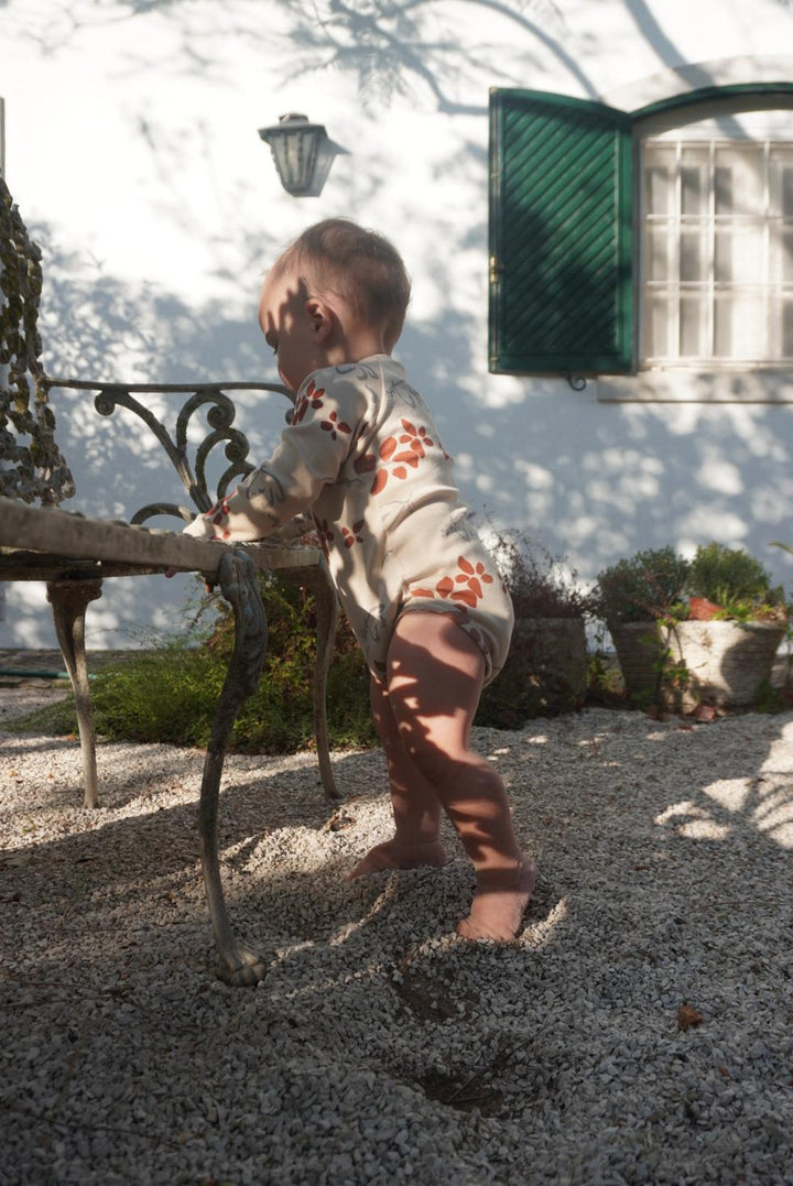 Organic Pima Cotton Kimono Baby Onesie - Peace