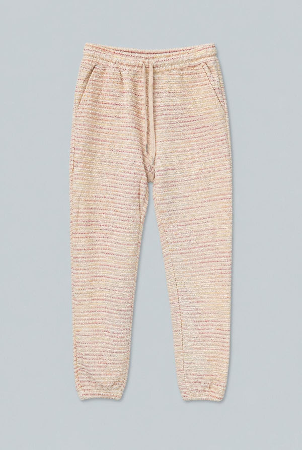 Textured Sweatpants - Cream Multi