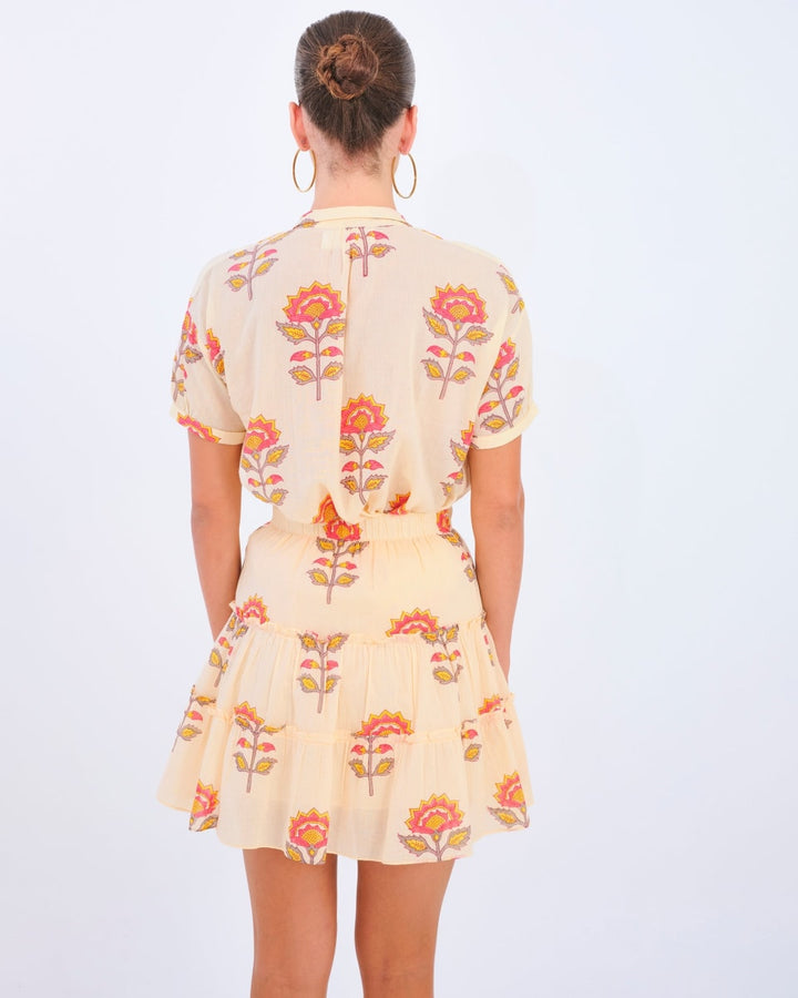 Jona Shirt - Peach Floral
