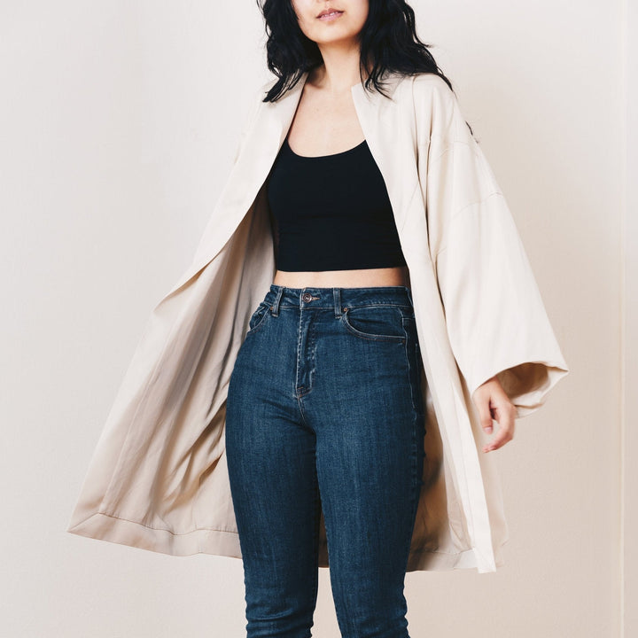 Yuki Embroidered Jacket - Oyster