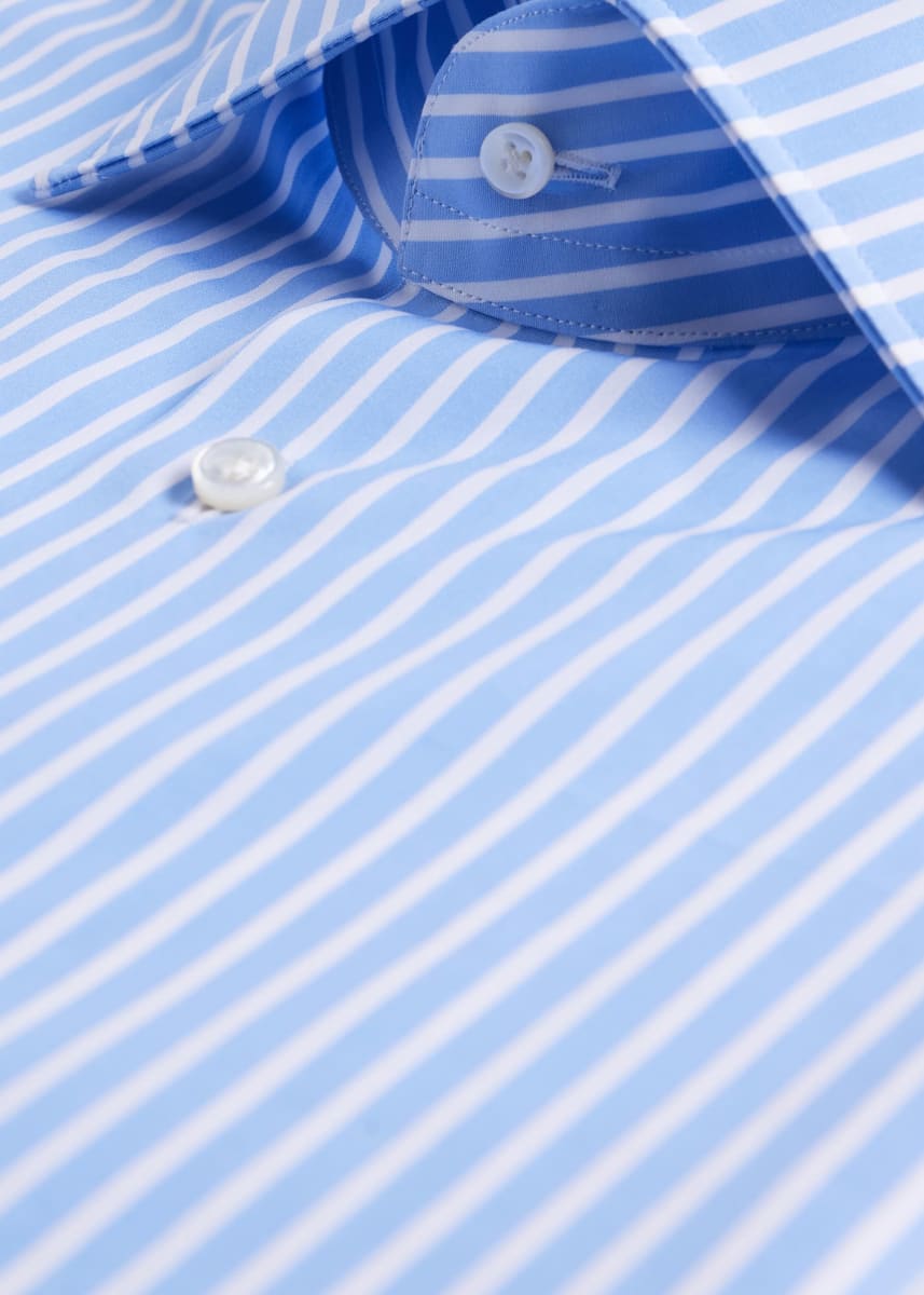 Stripe Dress Shirt - Blue/White
