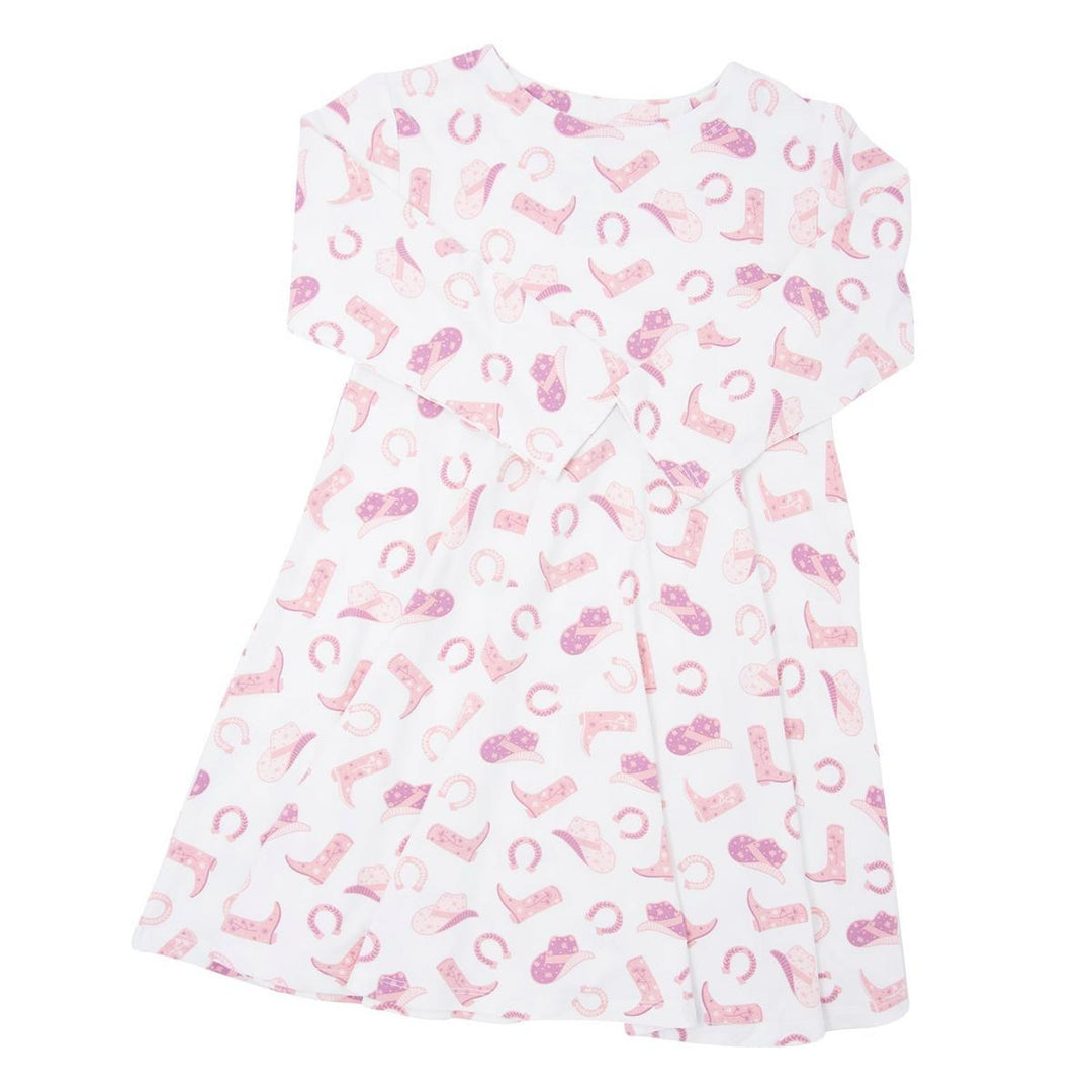 Swirly Girl Dress - Cowgirl Boots