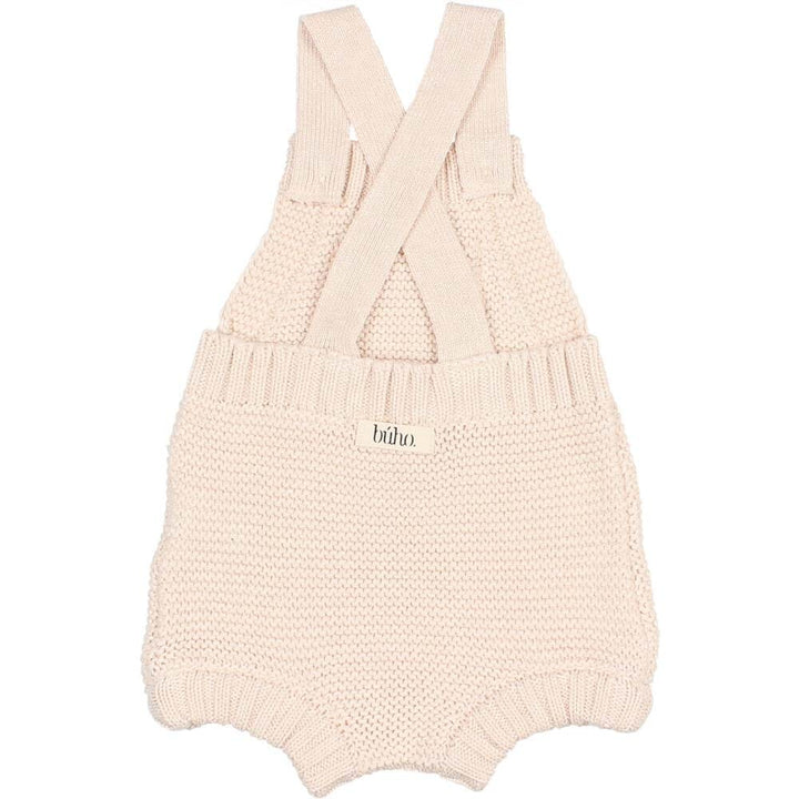 Newborn Sweater Knit Romper - Cream Pink One Pieces Buho 