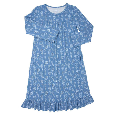 Boho Dress - Blue Doodle
