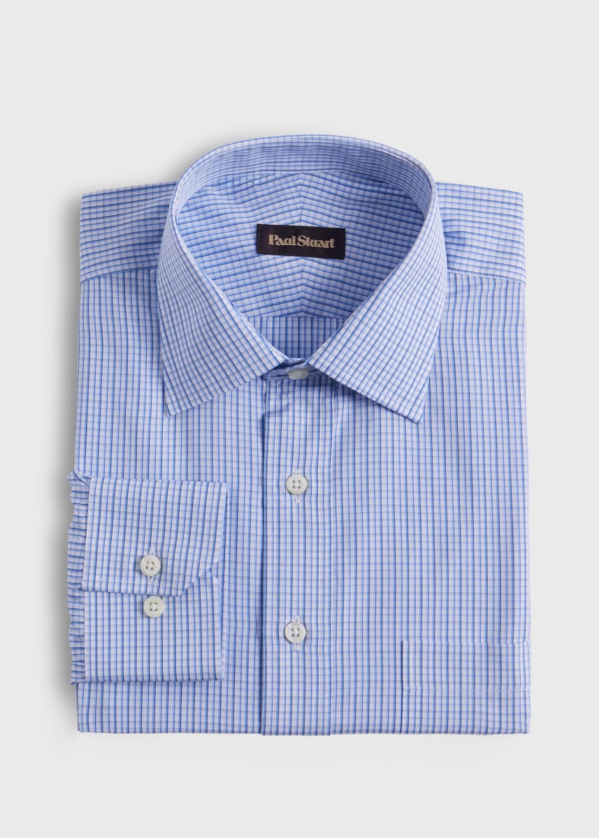 Check Dress Shirt - Blue
