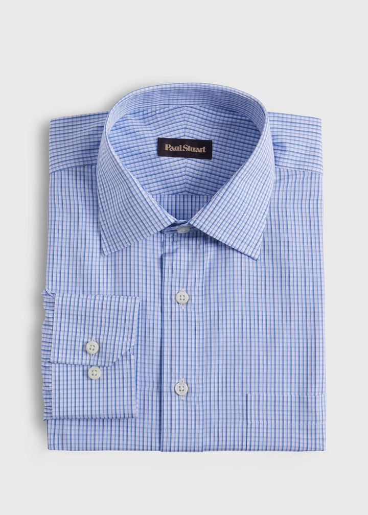 Check Dress Shirt - Blue