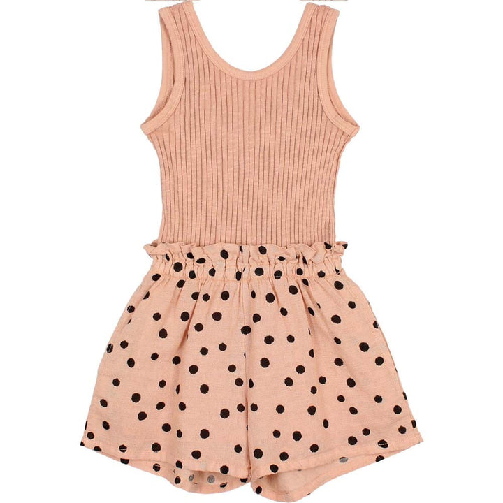 Dots Tank Top Combination Jumpsuit - Antic Rose One Pieces Buho 