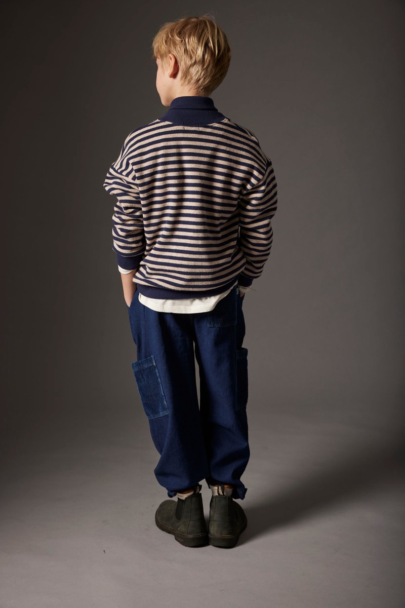 Dobby Denim Pocket Pants Denim