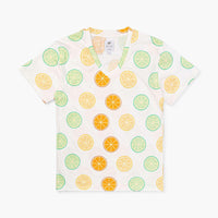 Adult V-Neck Tee - Citrus Crush