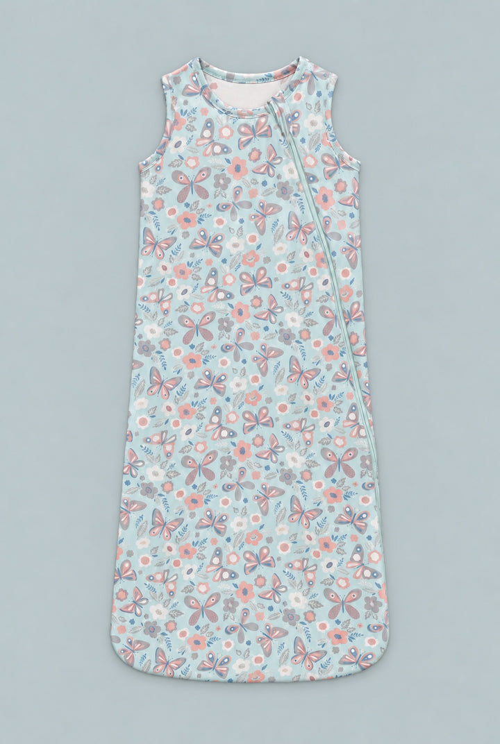 1.5 Tog Sleep Sack - Butterfly Aqua
