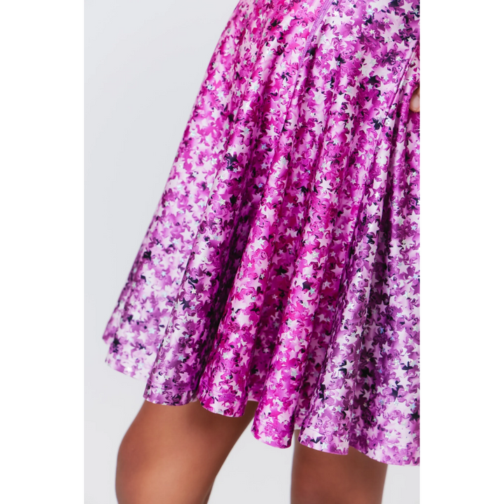 Star Confetti Foil Skater Dress