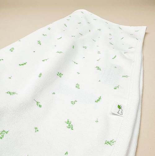 Bundle Of Joy Swaddling Interlock Blanket - Innocence White