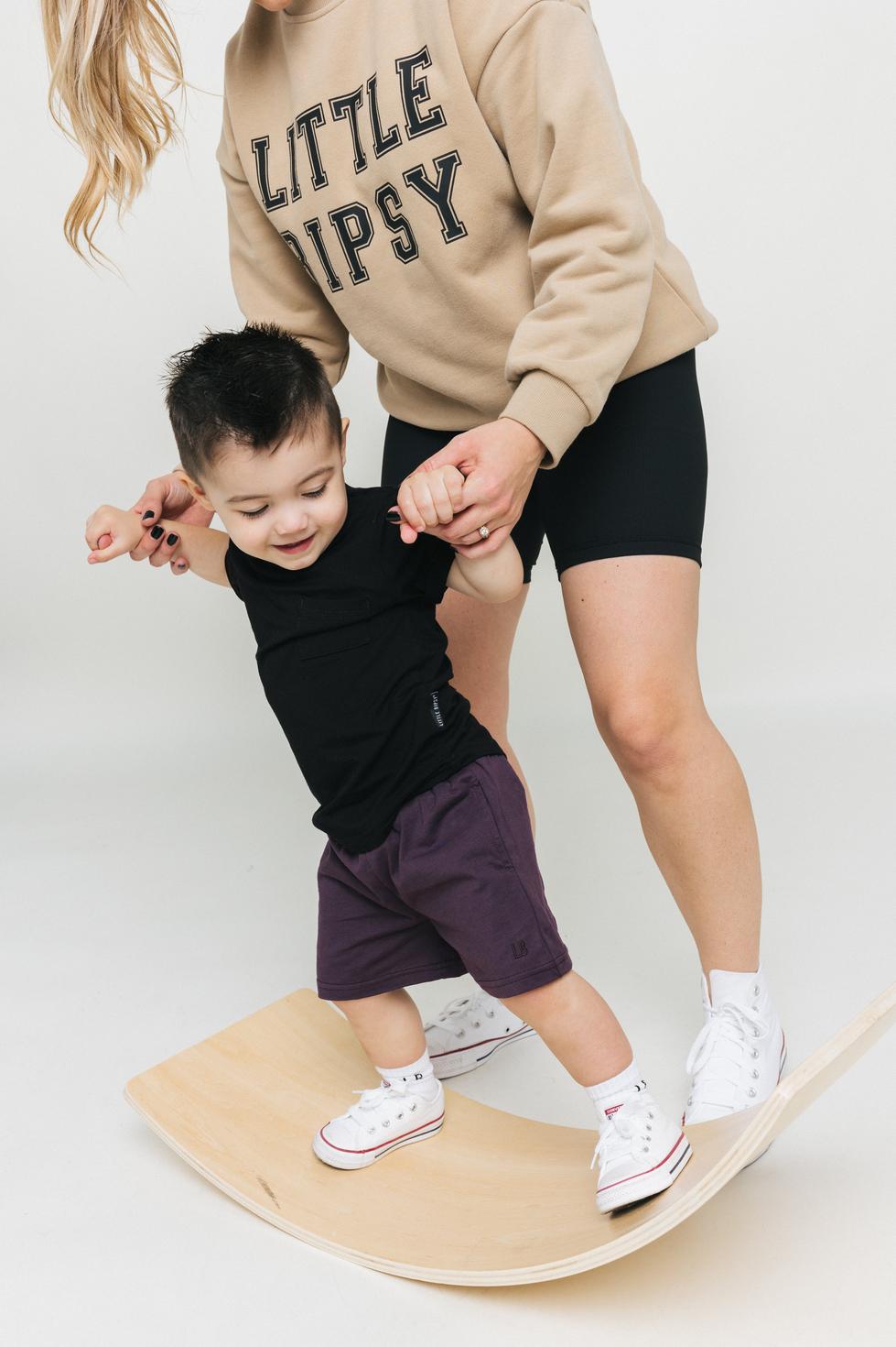 Baby Gym Short - Plum