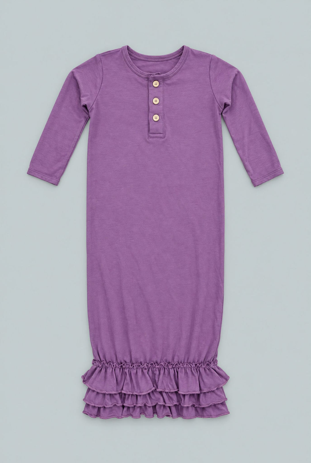 Deep Purple Ruffle Gown - Grape Jelly