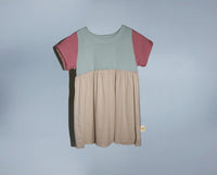 Organic Cotton Color Block Dress - Woodland-hills