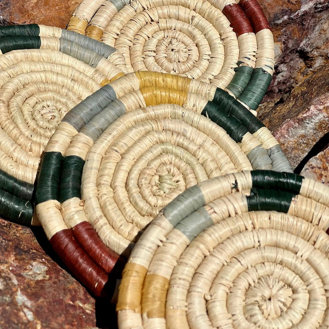 Nostalgia Woven Coasters (Set of 4)