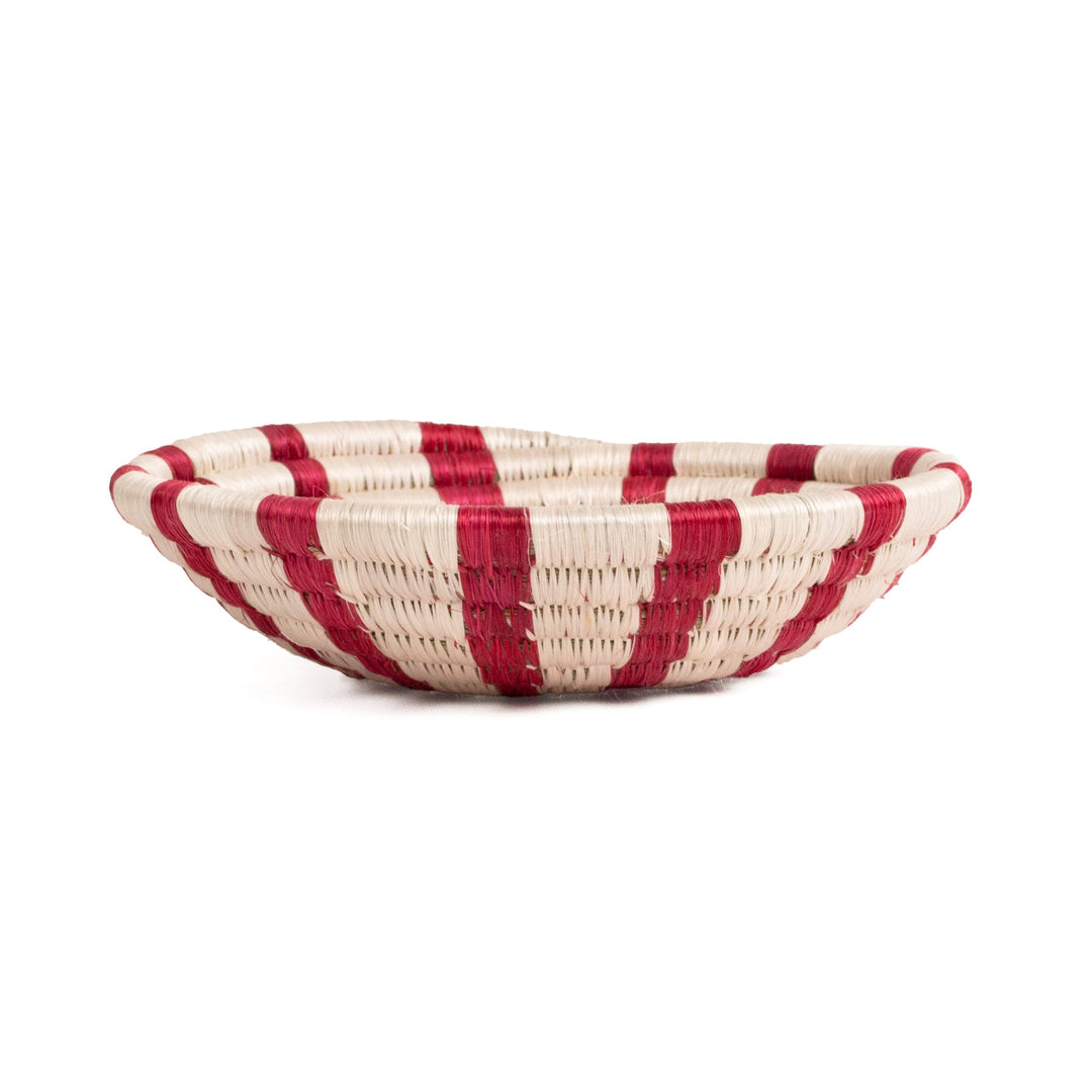 Holiday Woven Bowl - 6" - Peppermint