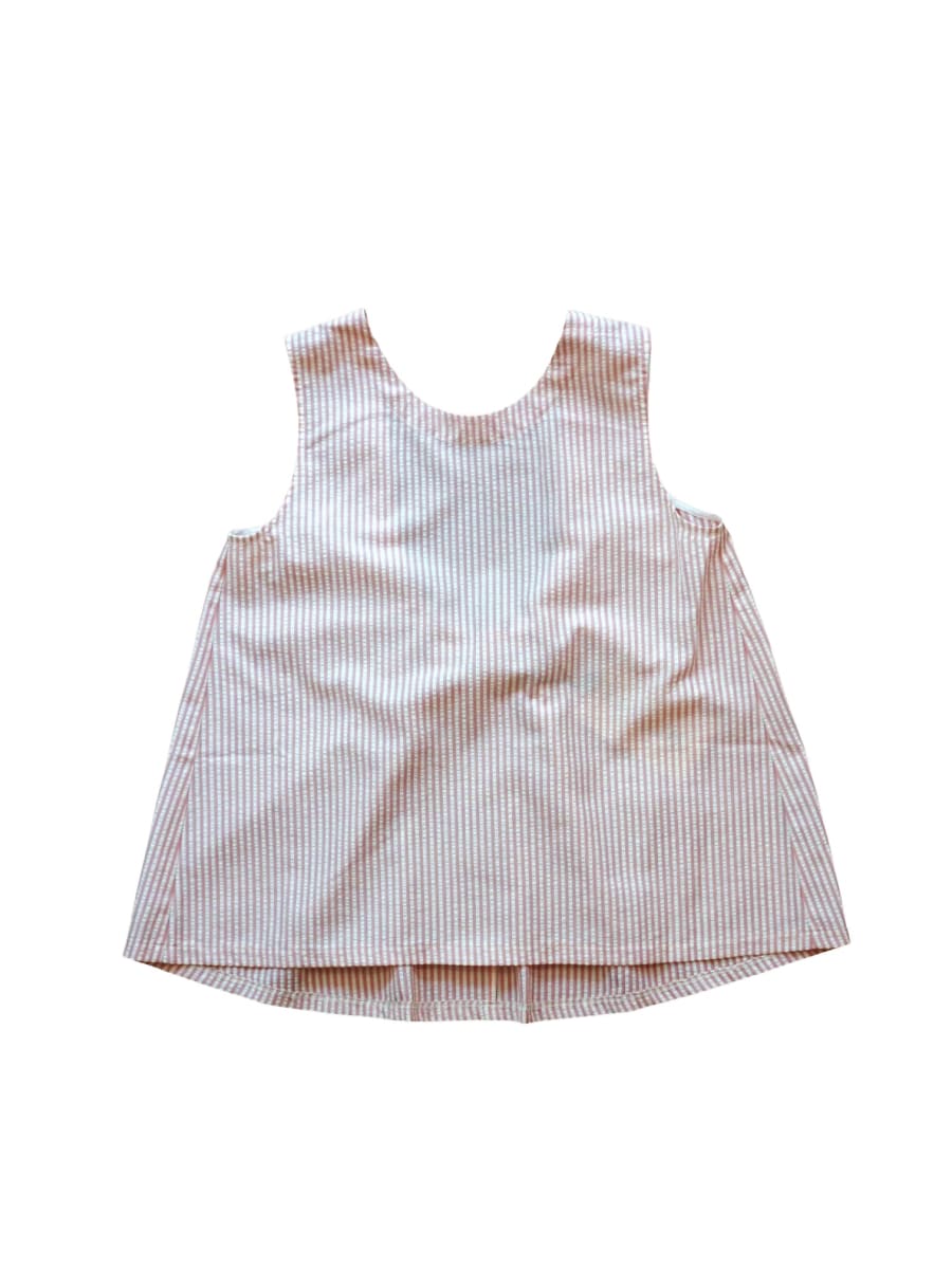 Reversible Uma Blouse In Sunwashed Stripes