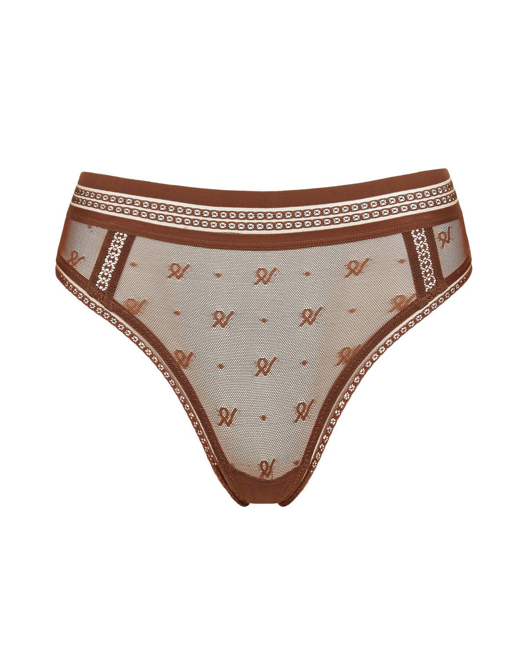 The Brazilian Brief Logo Mesh - Espresso