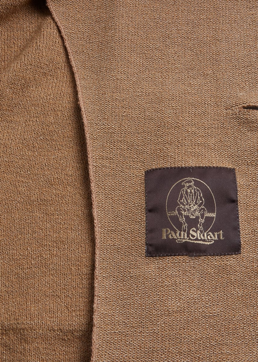 Washed Bouclé Knit Jacket - Tobacco