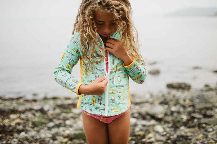 Jo-Jo Full Zip Rash Guard - Surf