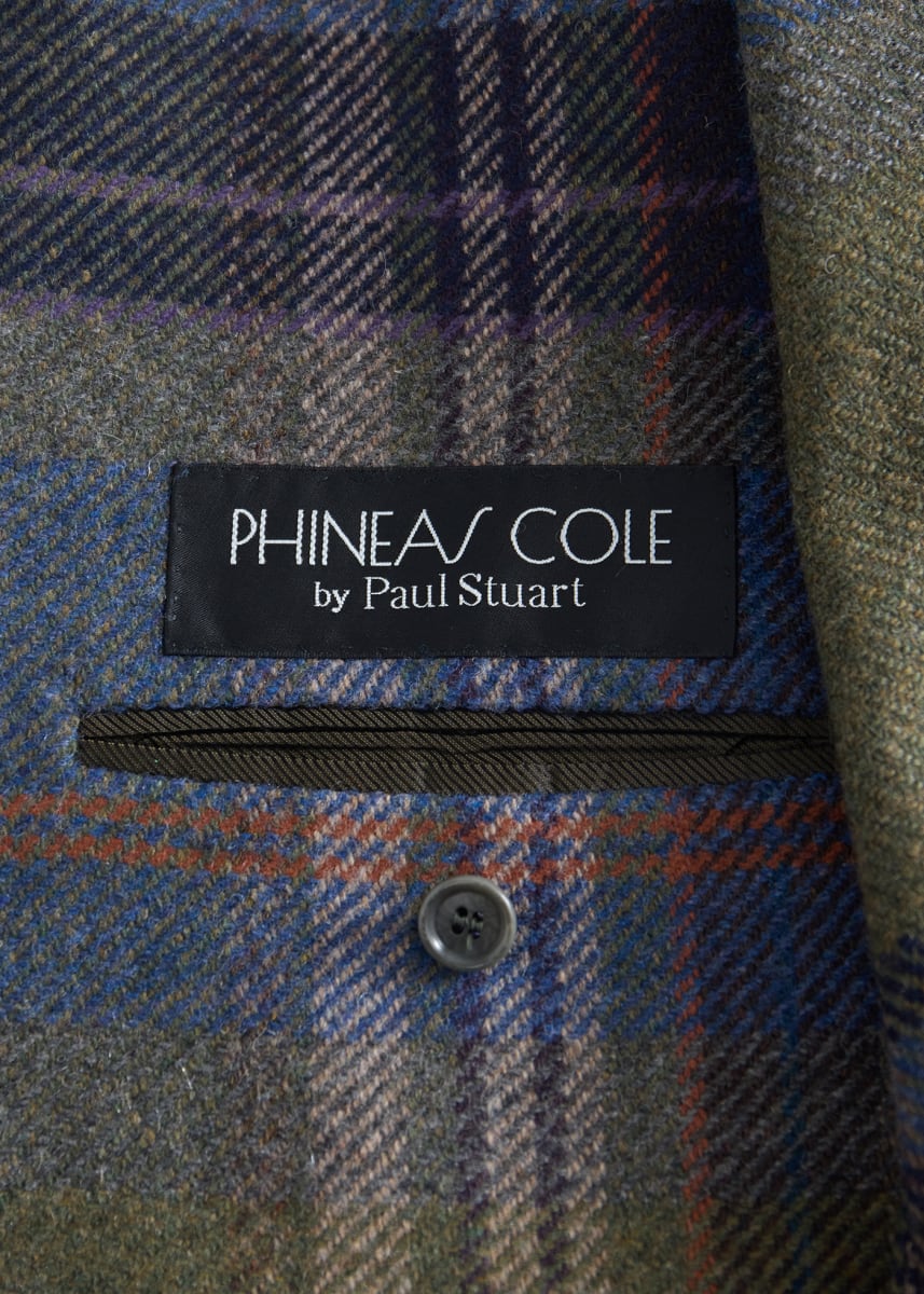 Phineas Cole Cashmere & Wool Oversize Plaid Jacket - Olive/Multi