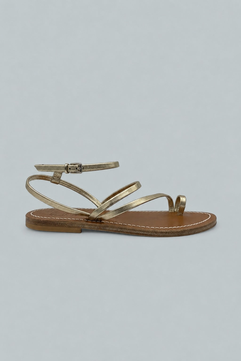 Ombeline Flat Sandals - Metyl Champagne