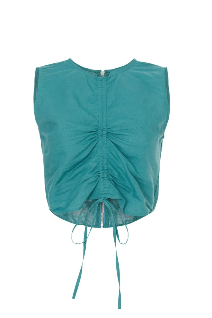 Cinched Top - Teal