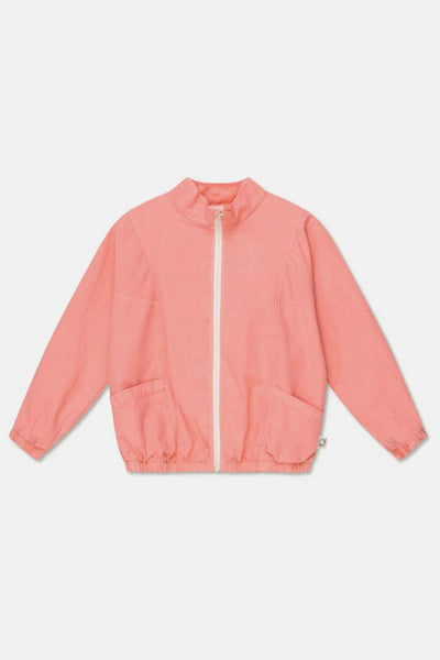 Poplin bomber jacket - Coral