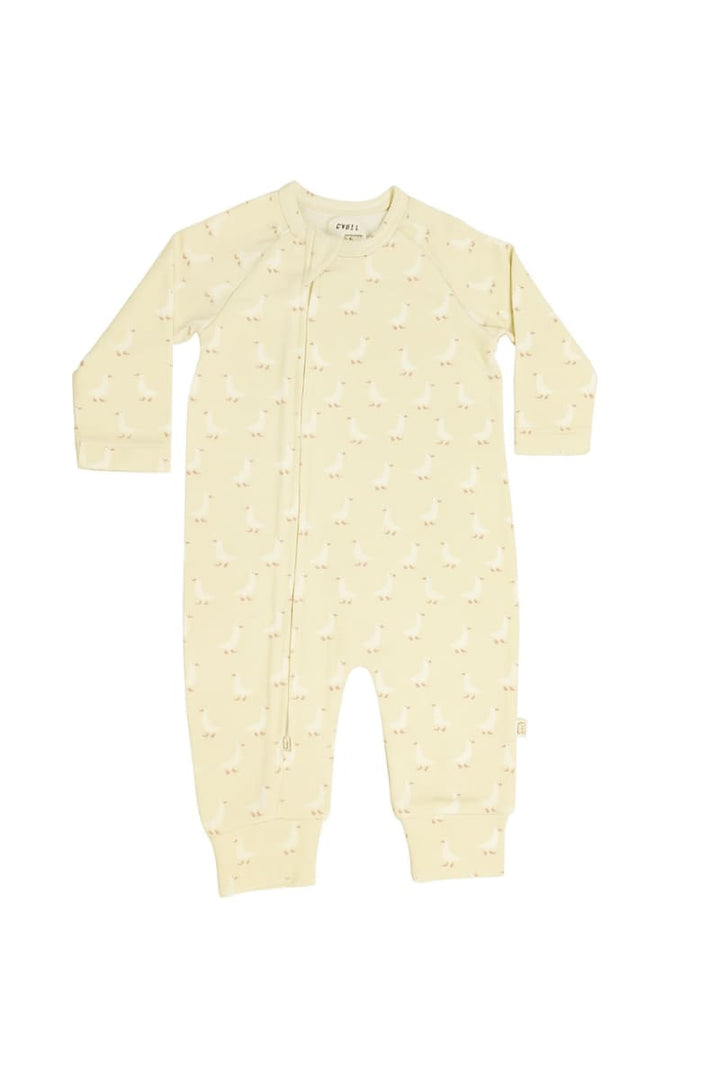 Organic Cotton + Modal Playsuit - Geese