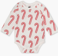 Long Sleeve Jack + Jill Bodysuit - Candy Cane