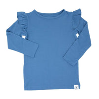 Ruffle Top - Captain Blue