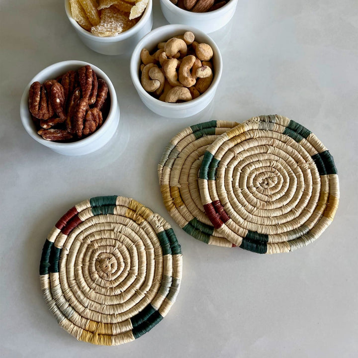 Nostalgia Woven Coasters (Set of 4)