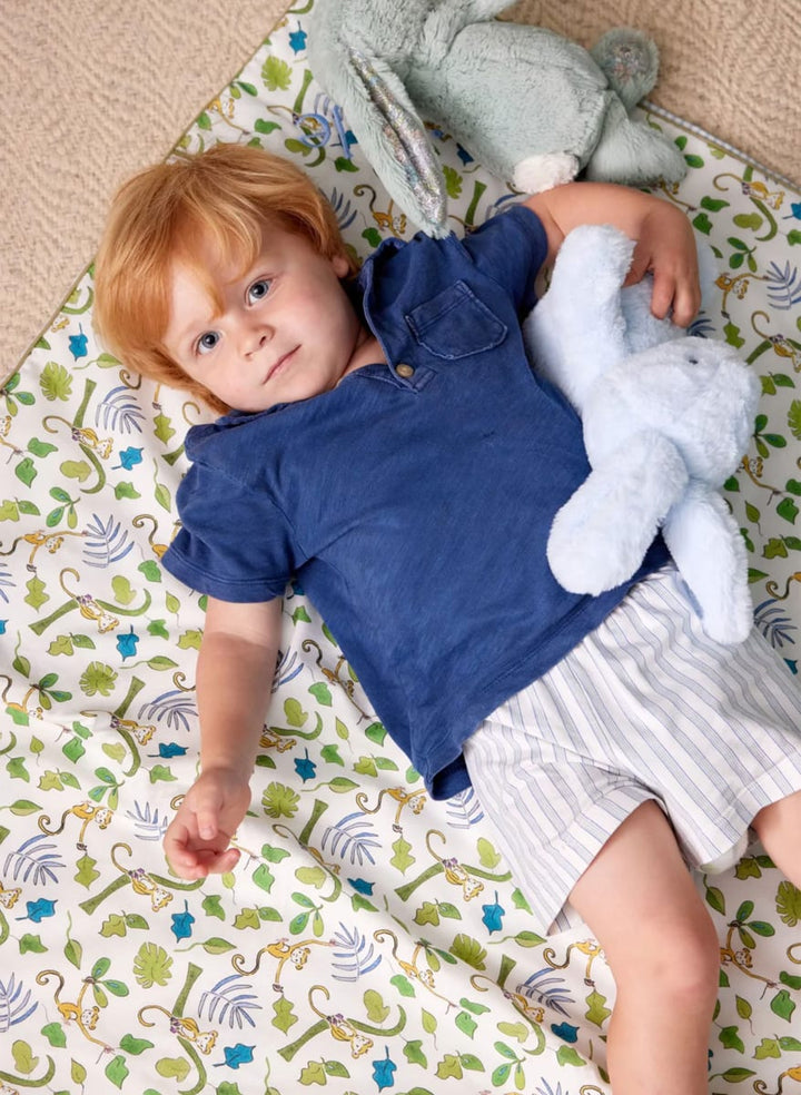 Crib Quilt - Happy Monkey