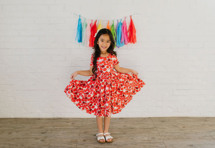 Classic Twirl Dress - Apple