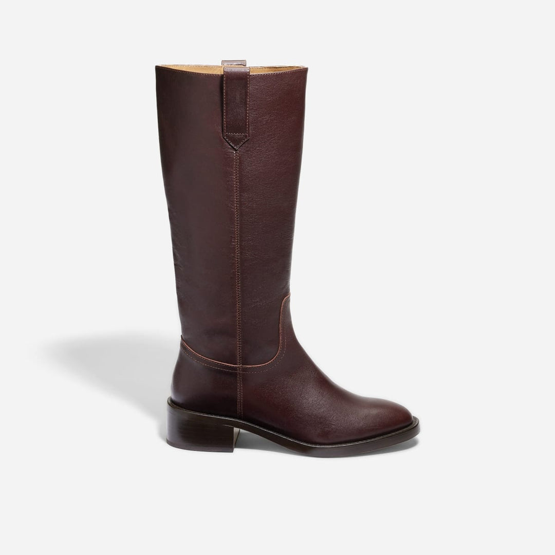 Vera Knee High Boot - Wine