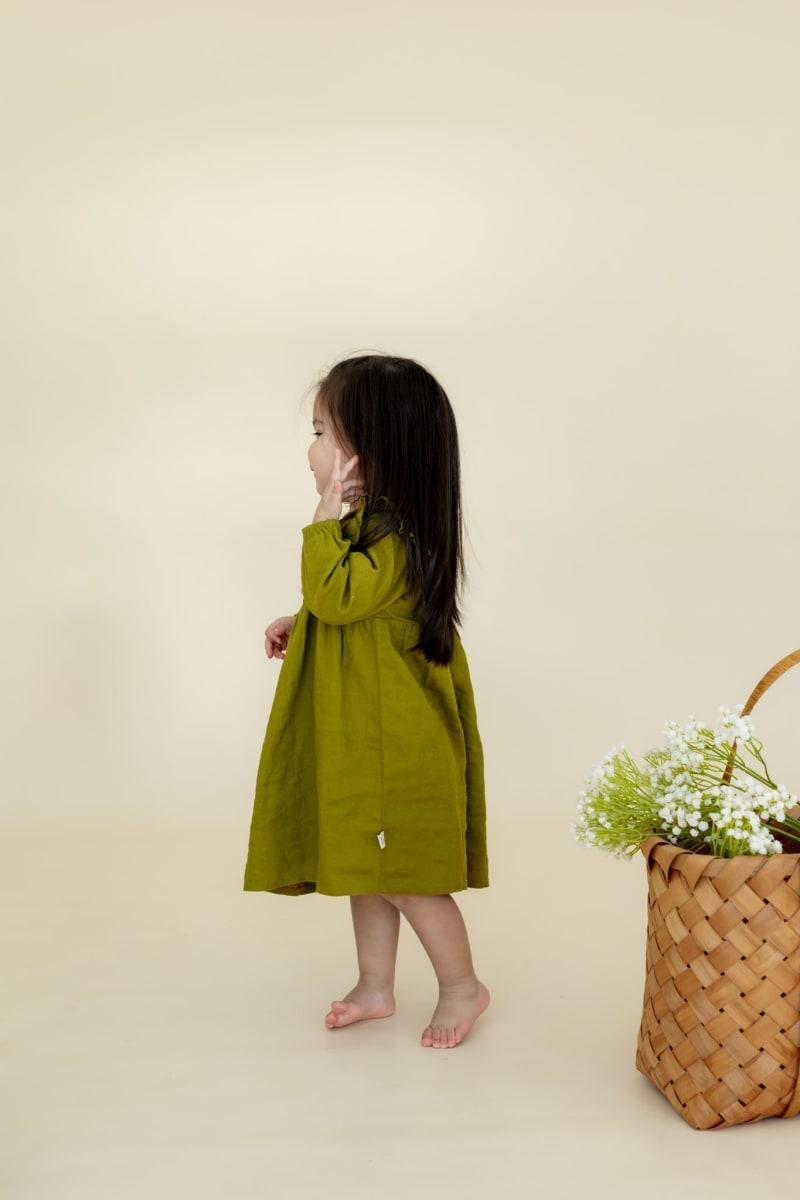 Kimber Long Sleeve Dress - Avocado