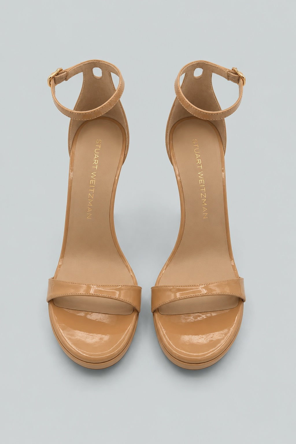 Women's Nudist Platform High Heel Sandals - Adobe