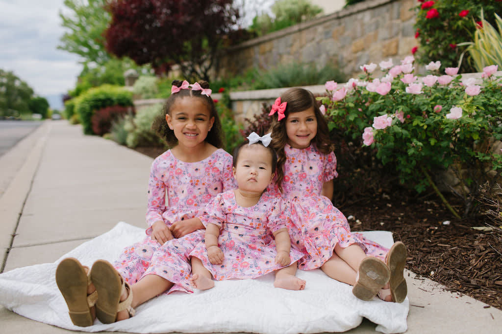 Aura Poplin Dress - Love Is Blooming